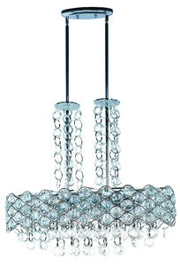Maxim Lighting-23097BCPC-Cirque-Twelve Light Pendant in Crystal style-12 Inches wide by 27 inches high   Polished Chrome Finish with Beveled Crystal Glass