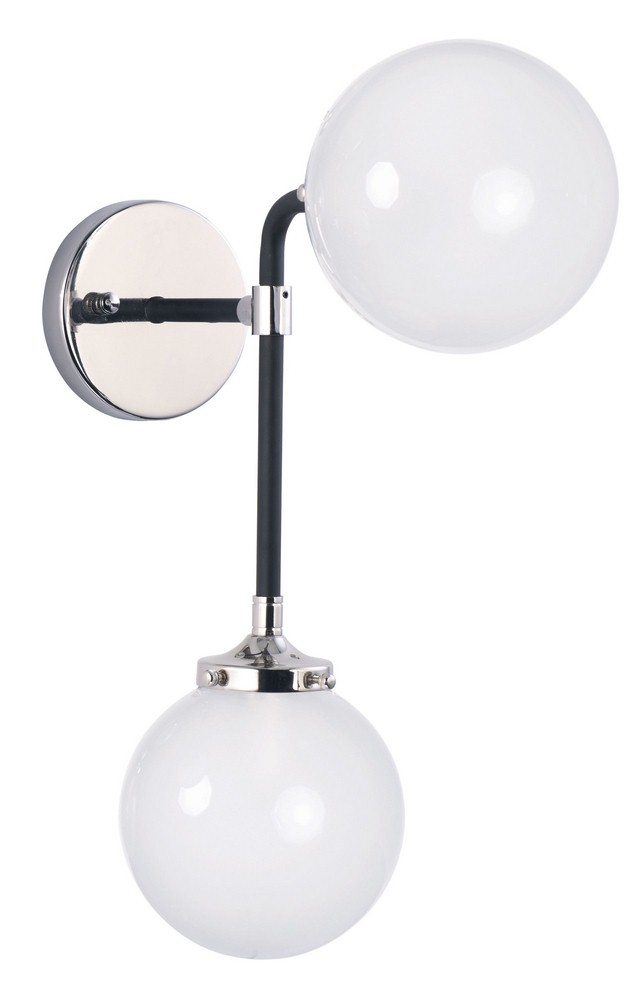 2270833 Maxim Lighting-24722WTBKPN-Atom-Two Light Wall Sco sku 2270833