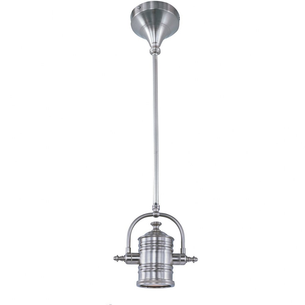 Maxim Lighting-25125FTSN-Hi-Bay-One Light Convertible Flush Mount in Modern style-14.5 Inches wide by 10 inches high Satin Nickel  Satin Nickel Finish with Frosted Glass