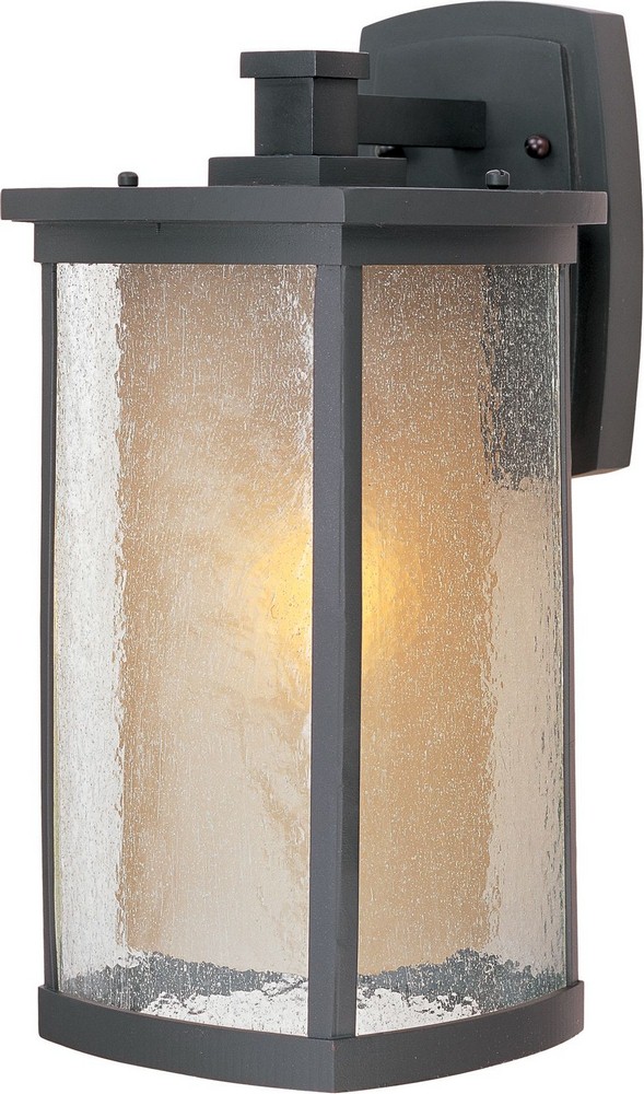 Maxim Lighting-3154CDWSBZ-Bungalow-One Light Wall Mount in Modern style-8 Inches wide by 16 inches high   Bronze Finish with Seedy/Wilshire Glass