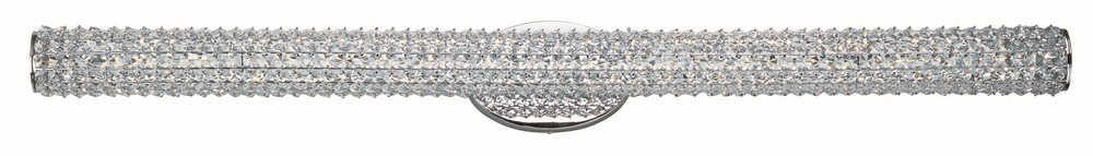 Maxim Lighting-32505BCPC-Meteor-1 Light Bath Vanity-47 Inches wide by 5.5 inches high   Polished Chrome Finish with Clear Beveled Crystal