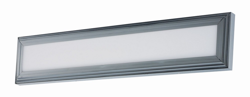 Maxim Lighting-39676WTPC-Picazzo-30W 2 LED Wall Sconce-30 Inches wide by 5.75 inches high   Polished Chrome Finish with White Glass