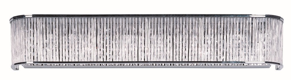Maxim Lighting-39713CLPC-Swizzle-5 Light Crystal Bath Vanity in Crystal style-30 Inches wide by 5 inches high   Polished Chrome Finish with Clear Glass