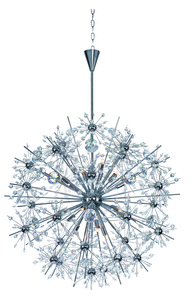 Maxim Lighting-39746BCPC-Starfire-Eighteen Light Chandelier in Crystal style-32 Inches wide by 43.75 inches high   Polished Chrome Finish with Beveled Crystal Glass