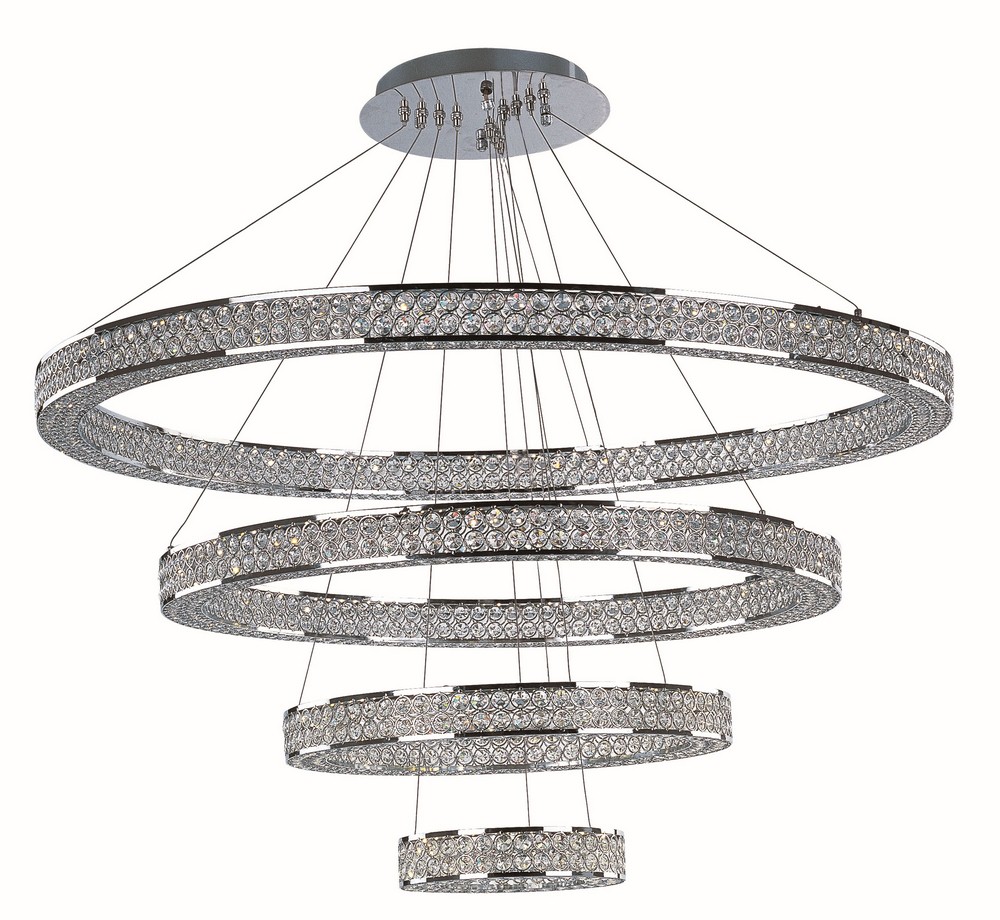 Maxim Lighting-39778BCPC-Eternity-48W 1 LED Chandelier-40 Inches wide by 2.75 inches high   Polished Chrome Finish with Beveled Crystal