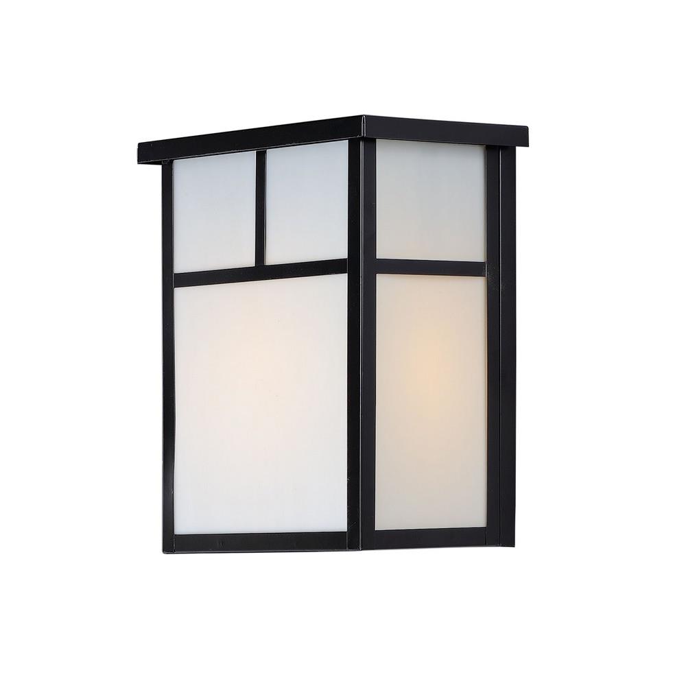 Maxim Lighting 4051wtbk Coldwater Two Light Outdoor Wall Mount In Craftsman Style 9 Inches Wide By 11 Inches High