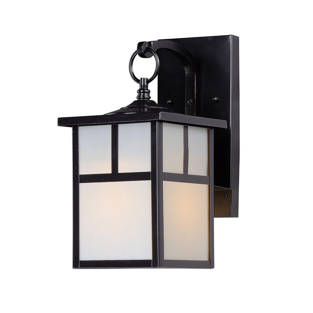Maxim Lighting 4053wtbk Coldwater One Light Outdoor Wall Mount In Craftsman Style 6 Inches Wide By 12 Inches High