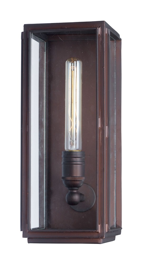 Maxim Lighting-4066CLOI-Pasadena-Outdoor Wall Lantern-5.75 Inches wide by 14.25 inches high   Oil Rubbed Bronze Finish with Clear Glass