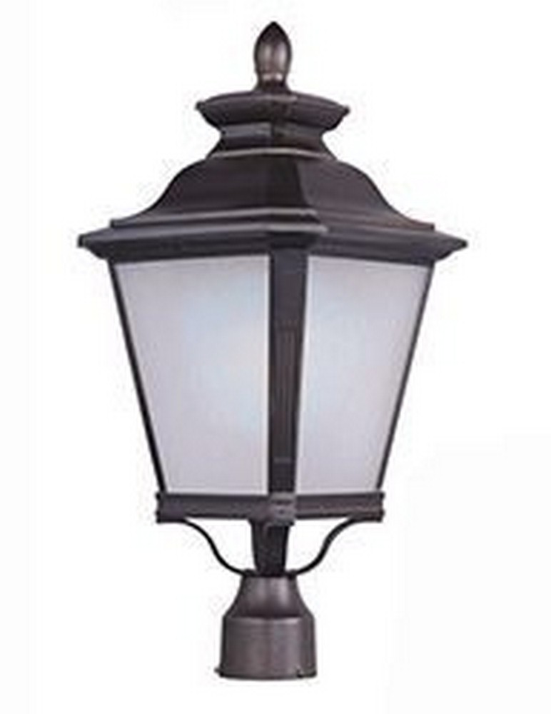 Maxim Lighting-51121FSBZ-Knoxville-15W 1 LED Outdoor Post Lantern-11 Inches wide by 23 inches high   Bronze Finish with Frosted Seedy Glass