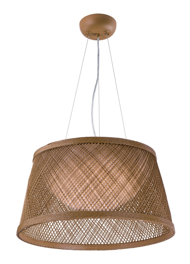 Maxim Lighting-54374NA-Bahama-Pendant 1 Light-20.25 Inches wide by 11 inches high   Natural Finish