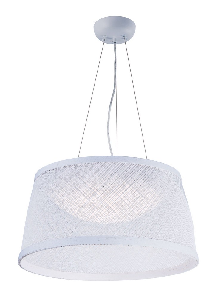 Maxim Lighting-54374WT-Bahama-Pendant 1 Light-20.25 Inches wide by 11 inches high   White Finish