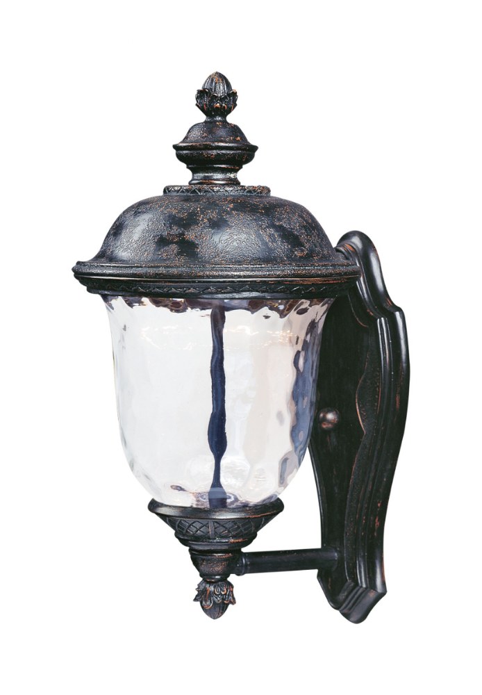 Maxim Lighting-55422WGOB-Carriage House-8W 1 LED Outdoor Wall Mount-9 Inches wide by 16 inches high   Oriental Bronze Finish with Water Glass