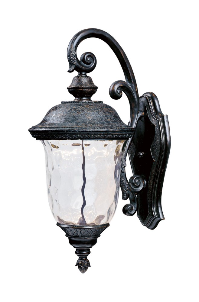 Maxim Lighting-55496WGOB-Carriage House-8W 1 LED Outdoor Wall Mount-9 Inches wide by 20 inches high   Oriental Bronze Finish with Water Glass