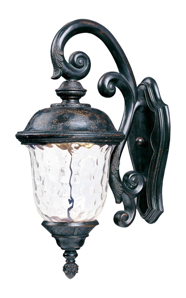 Maxim Lighting-55497WGOB-Carriage House-12W 1 LED Outdoor Wall Mount-12.5 Inches wide by 26.5 inches high   Oriental Bronze Finish with Water Glass