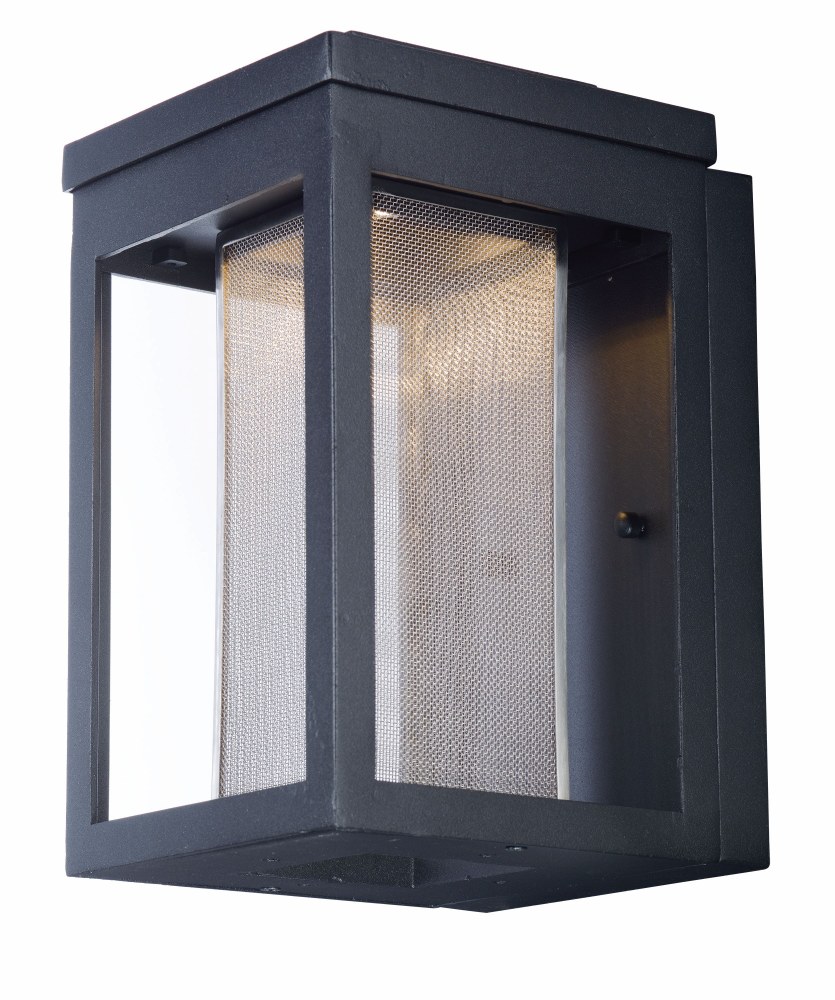 Maxim Lighting-55902MSCBK-Salon-8W 1 LED Outdoor Wall Mount-6 Inches wide by 10 inches high Black Clear Black Finish with Water Glass