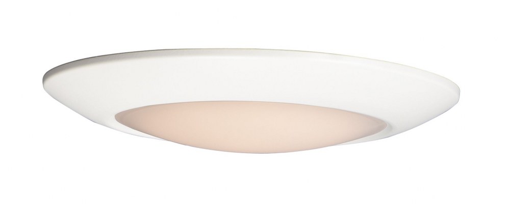 Maxim Lighting-57860WTWT-Diverse Direct-25W 3000K 1 LED Flush Mount in Commodity style-13 Inches wide by 1.75 inches high White  White Finish with White Glass