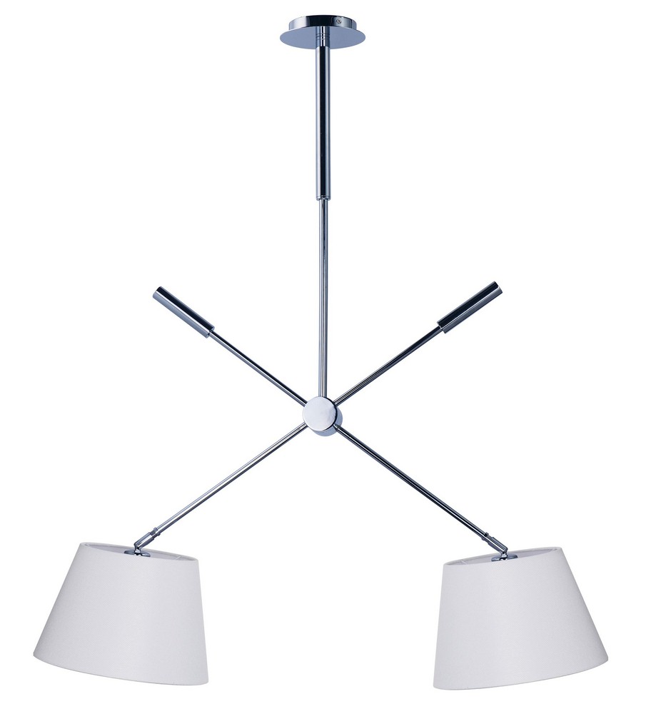 2270919 Maxim Lighting-60144WAPC-Hotel-Pendant 2 Light Whi sku 2270919