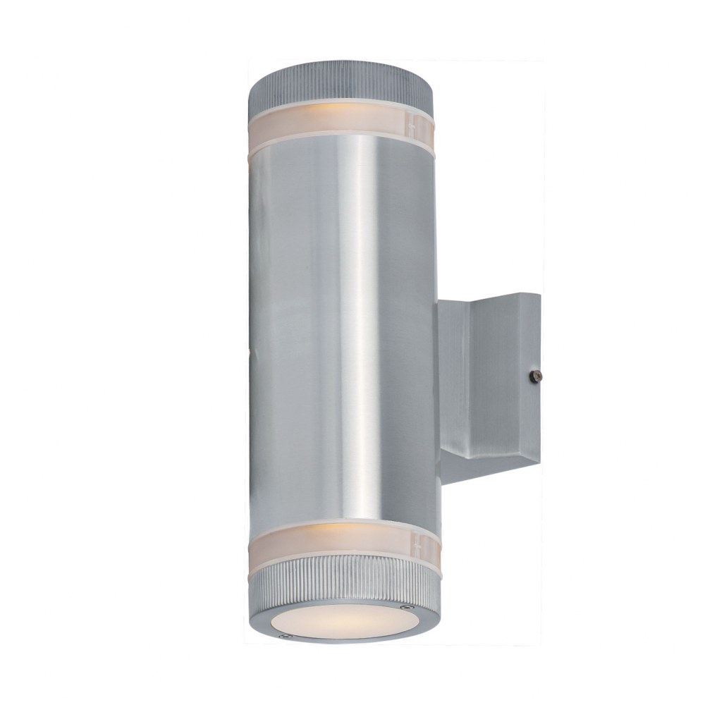 Maxim Lighting-6112AL-Lightray-Two Light Wall Sconce in Modern style-4.25 Inches wide by 12 inches high Brushed Aluminum  Brushed Aluminum Finish