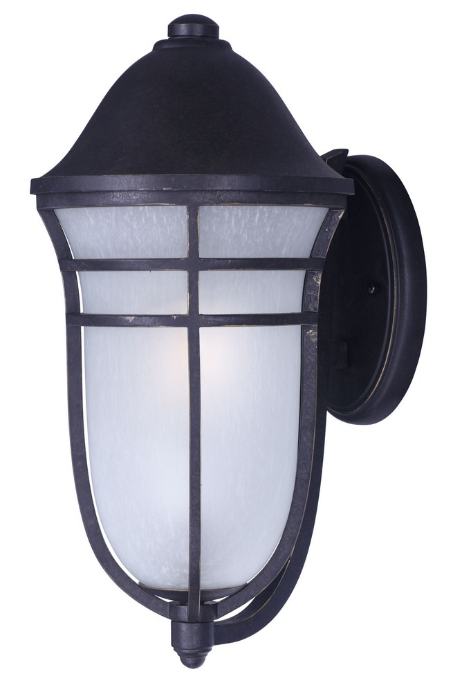 Maxim Lighting-84105WPAT-Westport-Outdoor Wall Lantern-13 Inches wide by 25 inches high   Artesian Bronze Finish with Wisp Glass