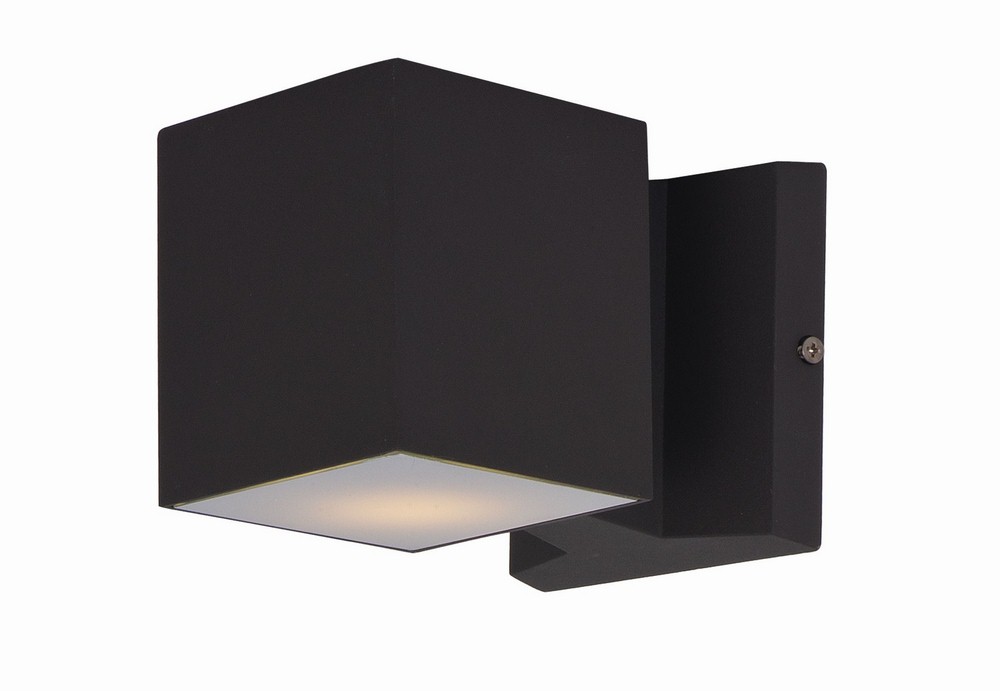 Maxim Lighting-86107ABZ-Lightray-9W 2 LED Wall Sconce in Modern style-4 Inches wide by 4 inches high Architectural Bronze  Brushed Aluminum Finish