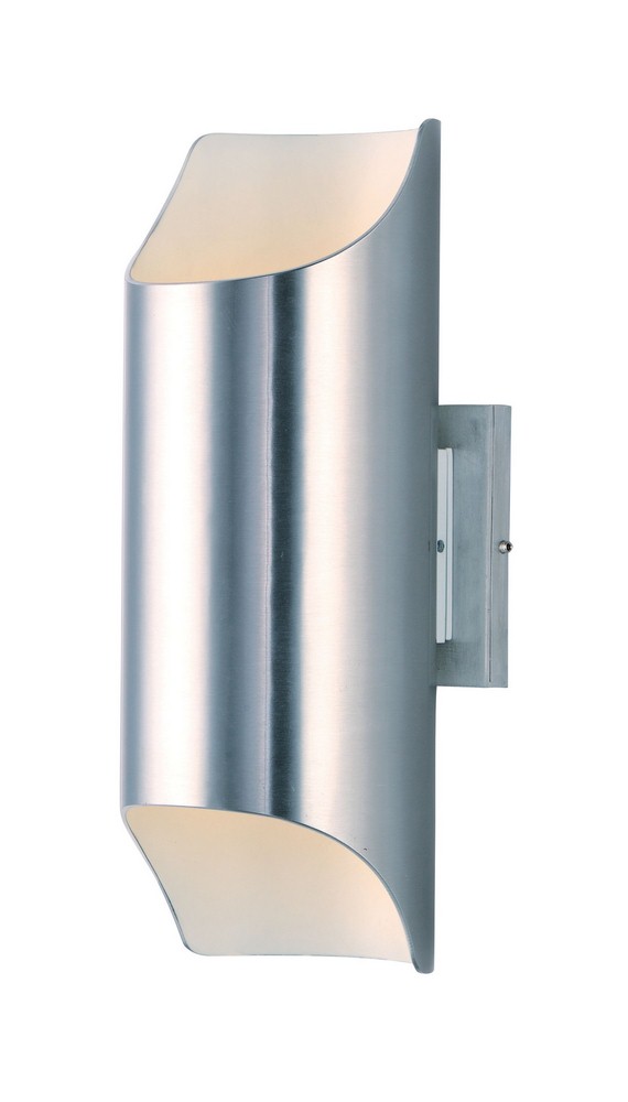 Maxim Lighting-86119AL-Lightray-12W 2 LED Outdoor Wall Sconce in Modern style-5.75 Inches wide by 13.75 inches high Brushed Aluminum  Brushed Aluminum Finish