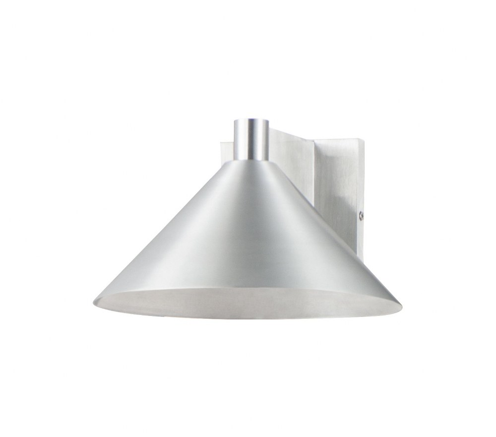 Maxim Lighting-86143AL-Conoid-10W 1 LED Large Outdoor Wall Mount-10 Inches wide by 6 inches high Brushed Aluminum  Brushed Aluminum Finish