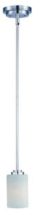 Maxim Lighting-90030SWSN-Deven-One Light Mini-Pendant in Contemporary style-4 Inches wide by 7.5 inches high   Satin Nickel Finish with Satin White Glass
