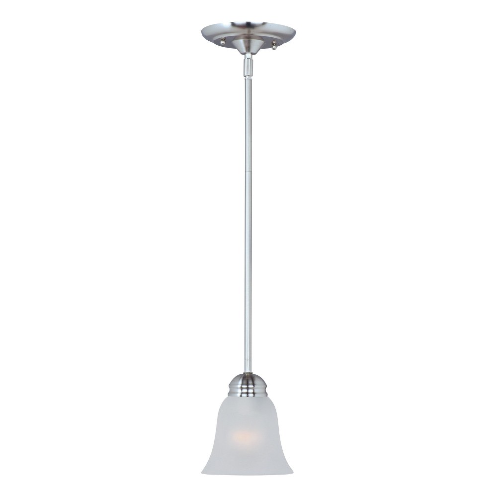 Maxim Lighting-91011FTPC-Basix-1 Light Mini Pendant in Contemporary style-6.5 Inches wide by 5.5 inches high   Polished Chrome Finish with Frosted Glass