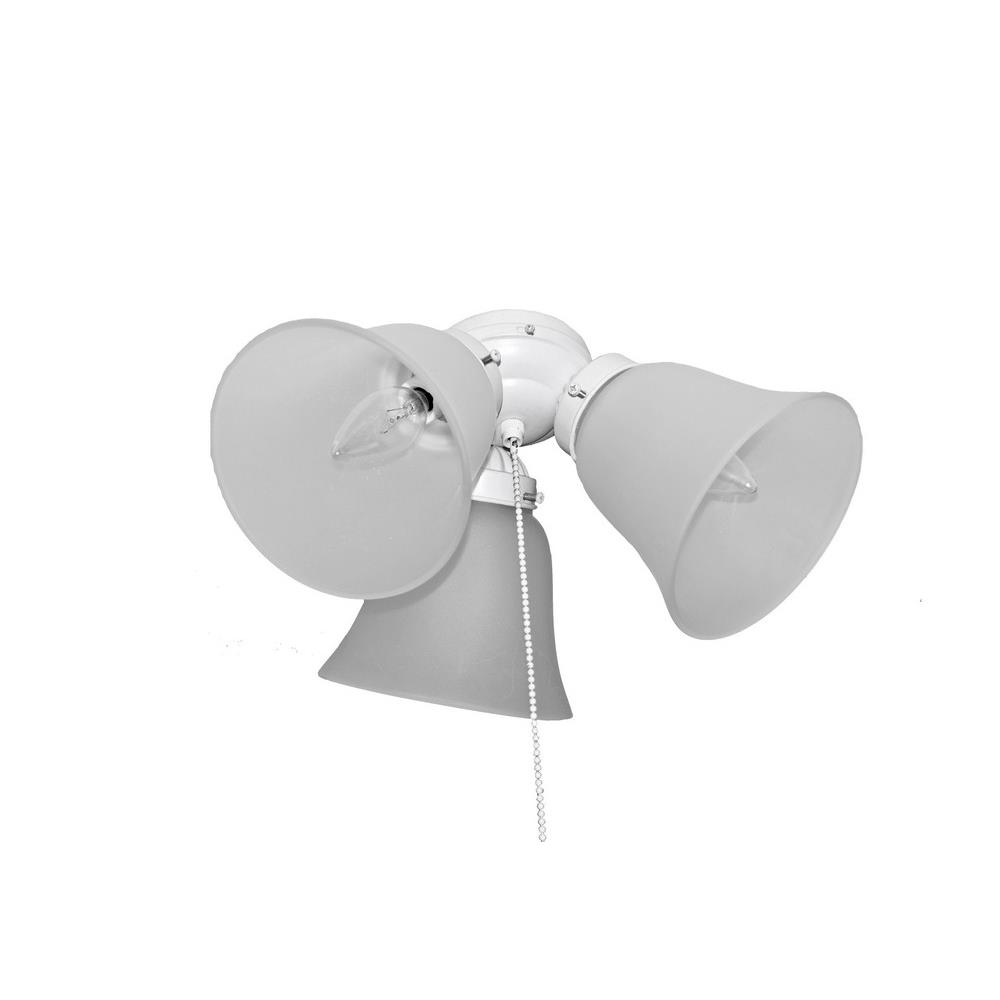 Basic Max 12 Three Light Ceiling Fan Light Kit With Wattage Limiter