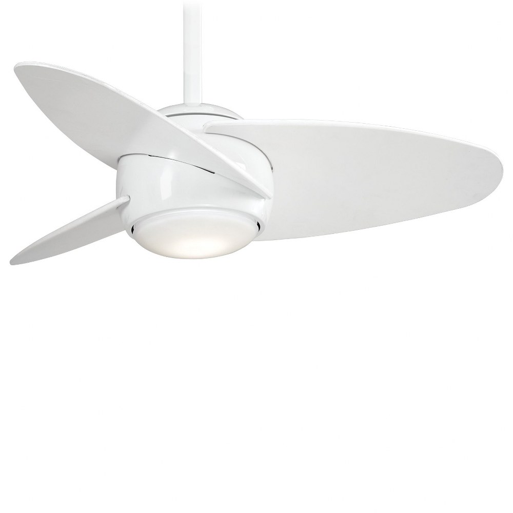 Minka Aire Fans F410L-WH Slant - Ceiling Fan with Light Kit in Transitional - Picture 1 of 5