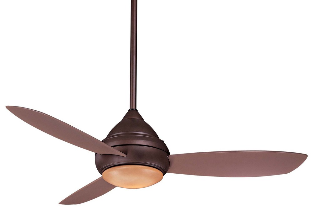 Minka Aire Fans-F476L-ORB-Concept I - Ceiling Fan with Light Kit in Traditional Style - 20.5 inches tall by 52 inches wide Oil Rubbed Bronze Taupe White Finish with White Blade Finish with White Opal 