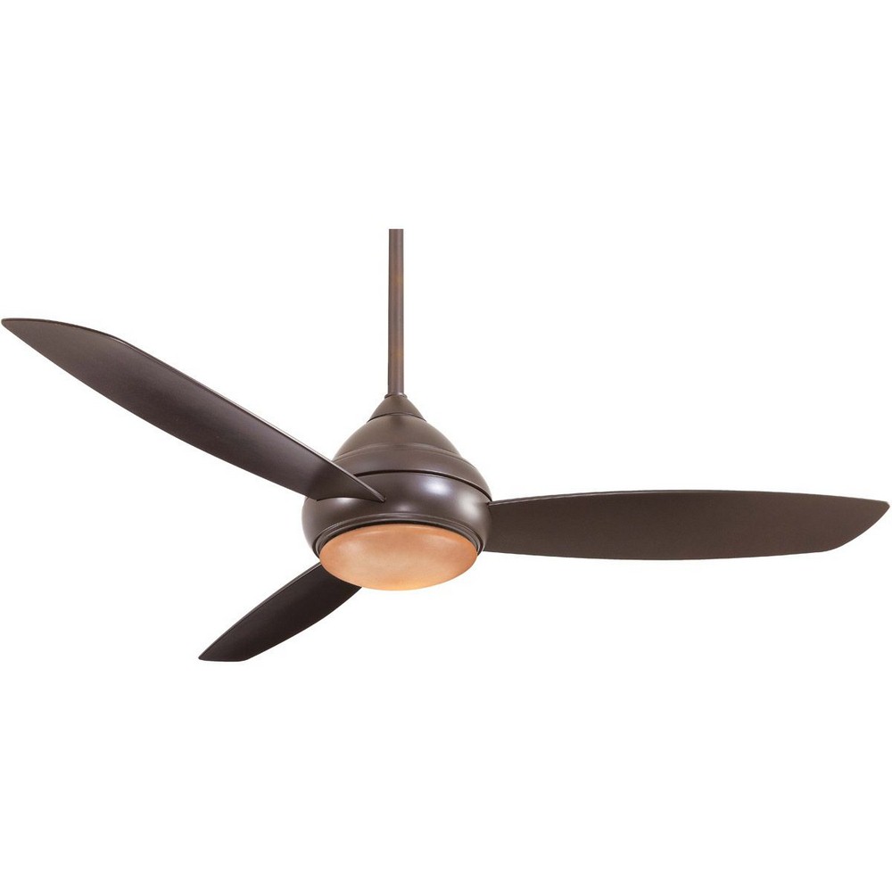 Minka Aire Fans-F477L-ORB-Concept I - Ceiling Fan with Light Kit in Traditional Style - 18.5 inches tall by 58 inches wide Oil Rubbed Bronze Oil Rubbed Bronze White Finish with White Blade Finish with