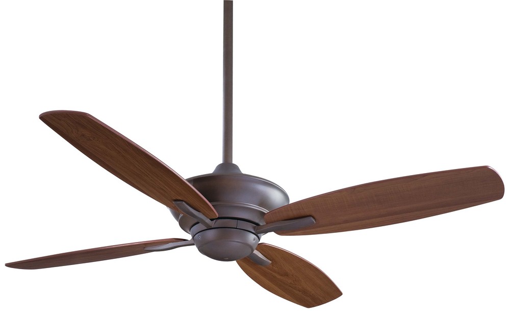 Minka Aire Fans-F513-ORB-New Era - Ceiling Fan in Transitional Style - 13 inches tall by 52 inches wide   Oil Rubbed Bronze Finish with Medium Maple Blade Finish