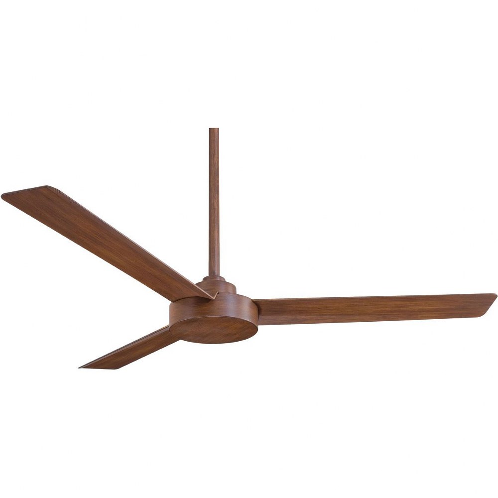 Minka Aire Fans-F524-DK-Roto - Ceiling Fan in Contemporary Style - 11.75 inches tall by 52 inches wide Distressed Koa Distressed Koa Flat White Finish with Flat White Blade Finish