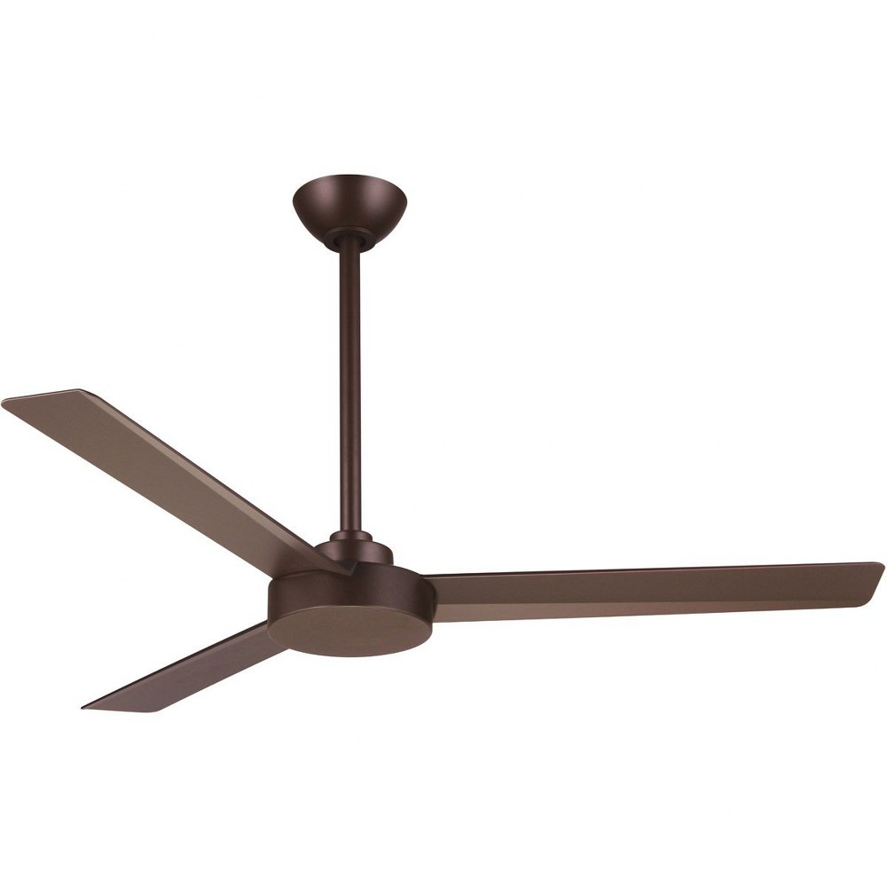 Minka Aire Fans-F524-ORB-Roto - Ceiling Fan in Contemporary Style - 11.75 inches tall by 52 inches wide Oil Rubbed Bronze Oil Rubbed Bronze Flat White Finish with Flat White Blade Finish