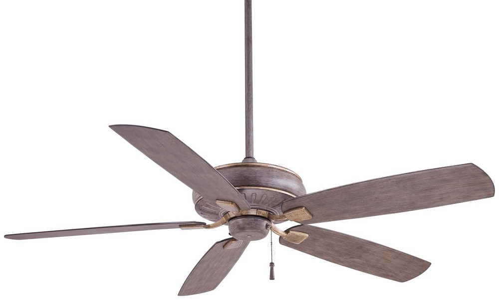 Minka Aire Fans-F532-DRF-Sunseeker - Outdoor Ceiling Fan in Transitional Style - 16.5 inches tall by 60 inches wide Driftwood Driftwood Oil Rubbed Bronze Finish with Oil Rubbed Bronze Blade Finish