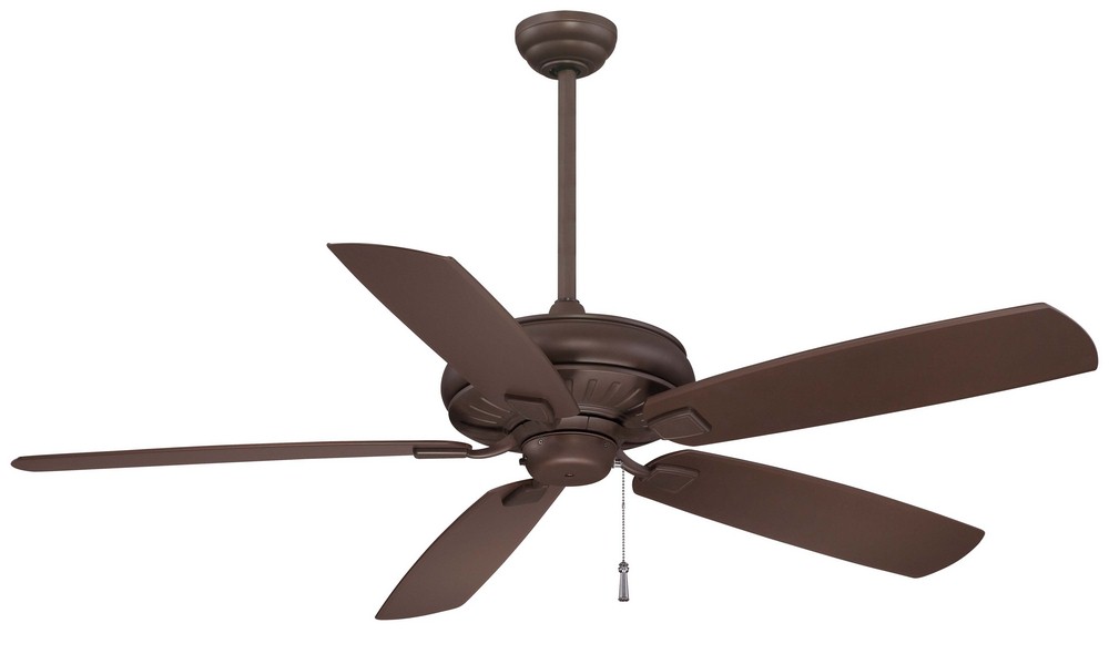Minka Aire Fans-F532-ORB-Sunseeker - Outdoor Ceiling Fan in Transitional Style - 16.5 inches tall by 60 inches wide   Oil Rubbed Bronze Finish with Oil Rubbed Bronze Blade Finish
