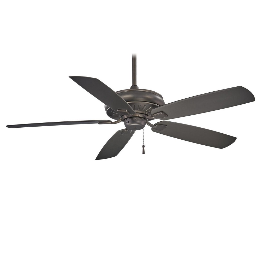 Minka Aire Fans-F532-SI-Sunseeker - Ceiling Fan in Transitional Style - 16.5 inches tall by 60 inches wide   Smoked Iron Finish with Smoked Iron Blade Finish