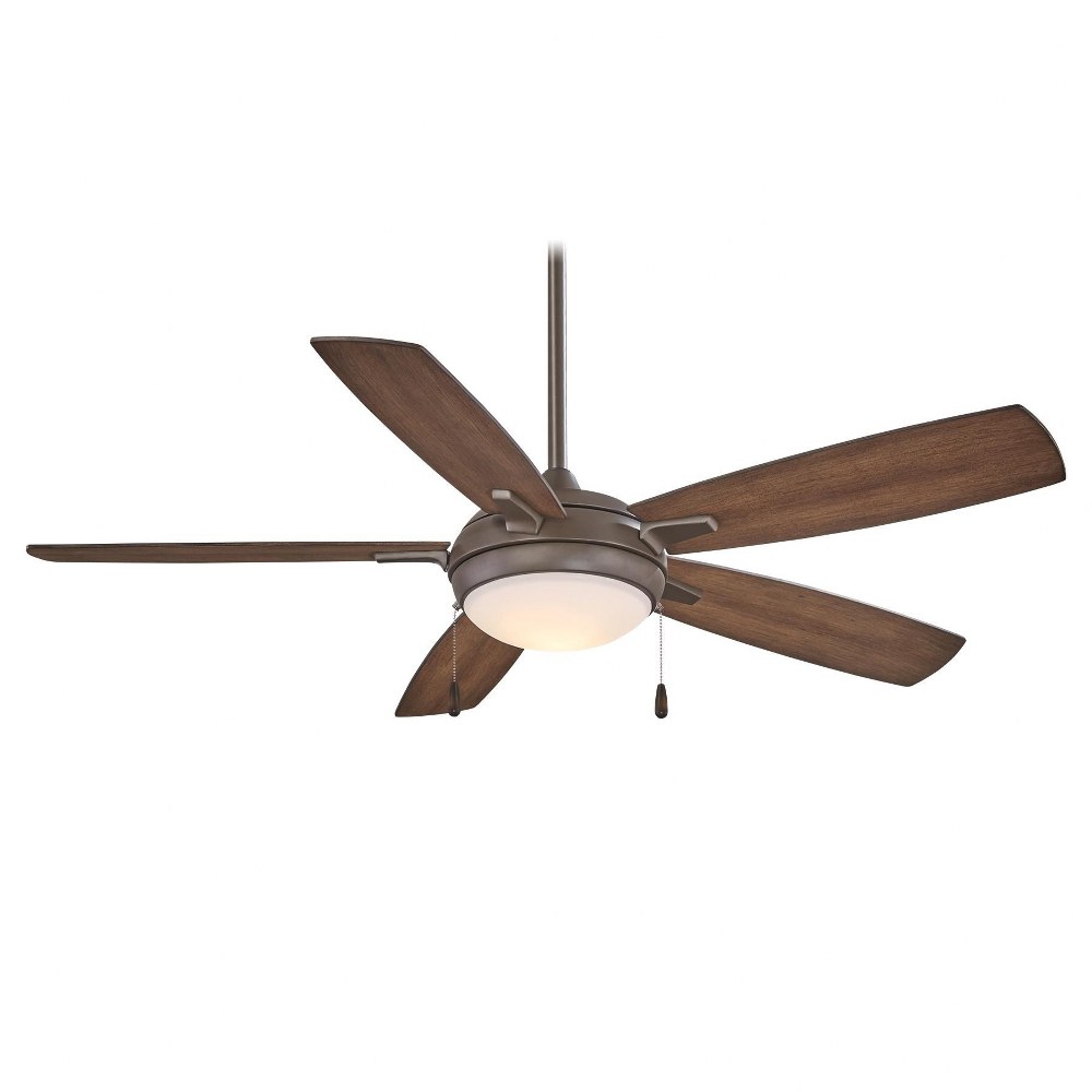 Minka Aire Fans-F534L-ORB-Lun-Aire - LED Ceiling Fan in Transitional Style - 15.25 inches tall by 54 inches wide Oil Rubbed Bronze Dark Pine Brushed Nickel Finish with Silver Blade Finish with Etched 