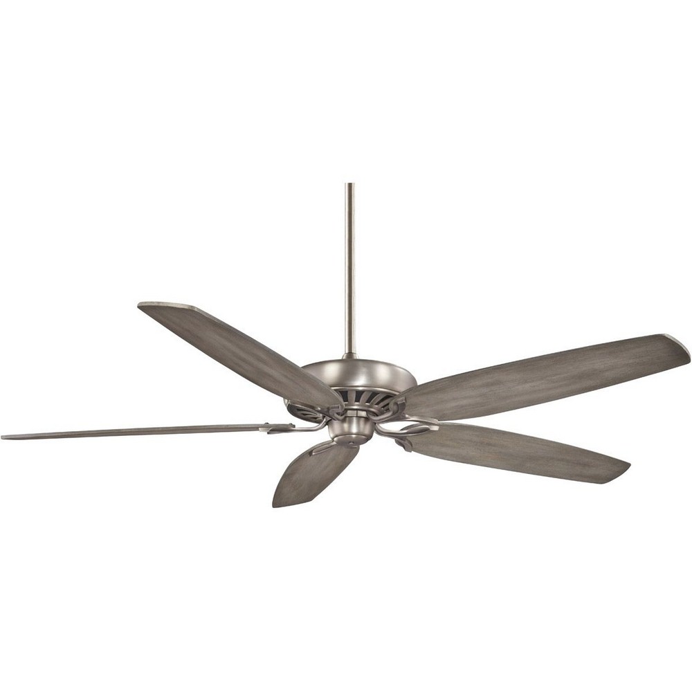 Minka Aire Fans-F539-BNK-Great Room Traditional - Ceiling Fan in Traditional Style - 12.75 inches tall by 72 inches wide Brushed Nickel Seashore Grey Oil Rubbed Bronze Finish with Dark Walnut Blade Fi