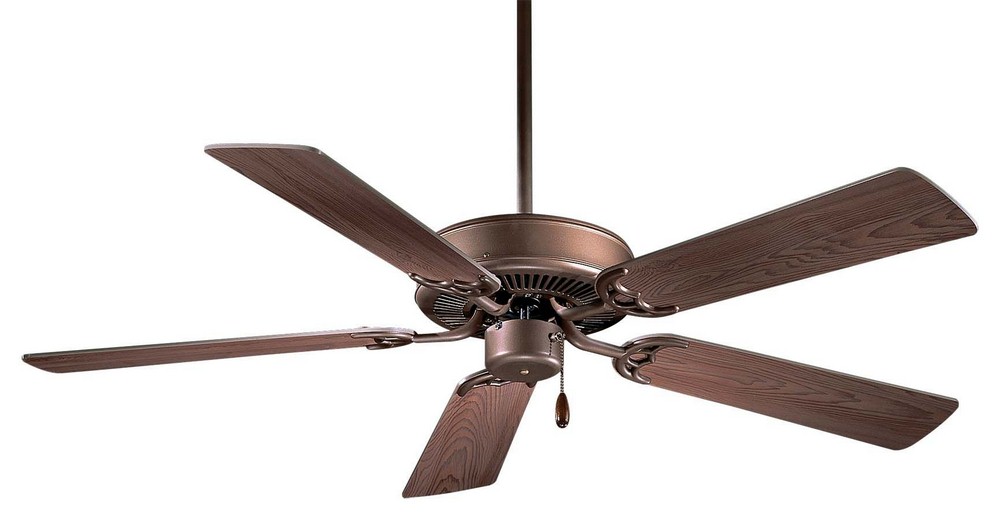 Minka Aire Fans-F546-ORB-Contractor - Ceiling Fan in Traditional Style - 12.25 inches tall by 42 inches wide   Oil Rubbed Bronze Finish with Medium Maple Blade Finish