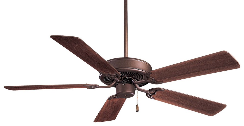 Minka Aire Fans-F547-ORB-Contractor - Ceiling Fan in Traditional Style - 12.25 inches tall by 52 inches wide   Oil Rubbed Bronze Finish with Medium Maple Blade Finish