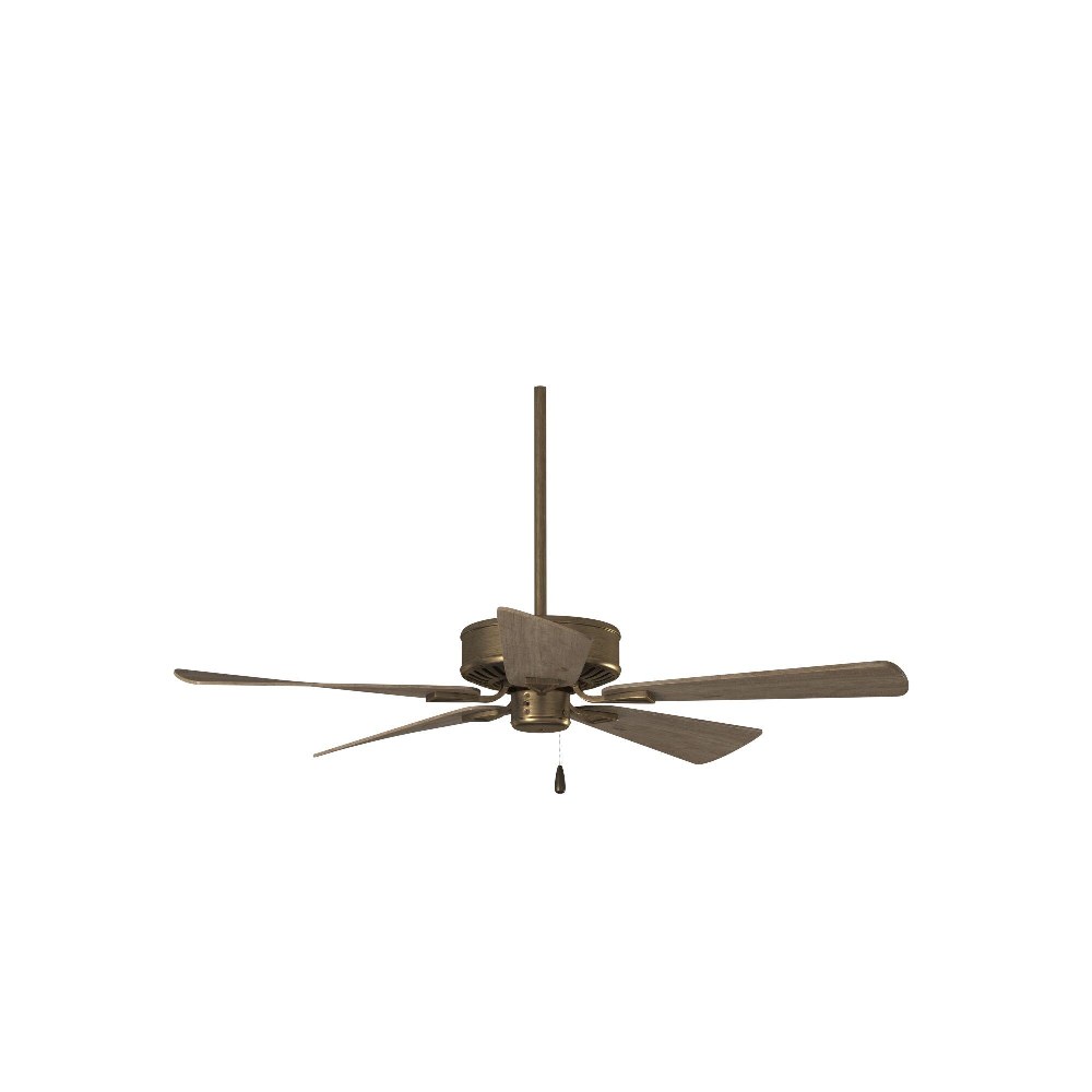 Minka Aire Fans-F556-HBZ-Contractor Plus - Ceiling Fan in Transitional Style - 12.25 inches tall by 52 inches wide Heirloom Bronze Barnwood Oil Rubbed Bronze Finish with Reversible Medium Maple/Dark W