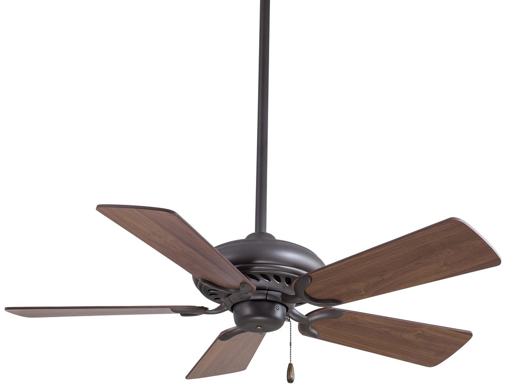 Minka Aire Fans-F563-ORB-Supra - Ceiling Fan in Transitional Style - 12.25 inches tall by 44 inches wide   Oil Rubbed Bronze Finish with Medium Maple Blade Finish