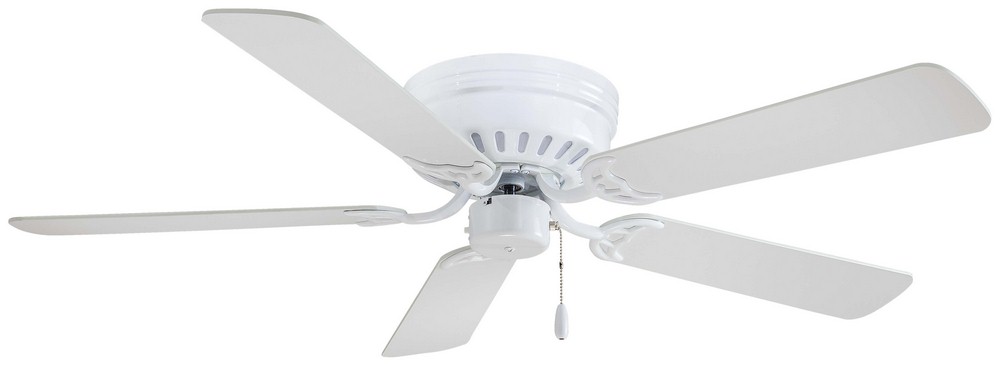 Minka Aire Fans-F565-WH-Mesa - Ceiling Fan in Traditional Style - 8.75 inches tall by 52 inches wide   White Finish with White Blade Finish