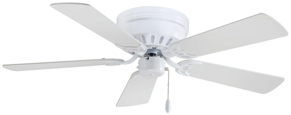 Minka Aire Fans-F566-WH-Mesa - Ceiling Fan in Traditional Style - 8 inches tall by 42 inches wide   White Finish with White Blade Finish