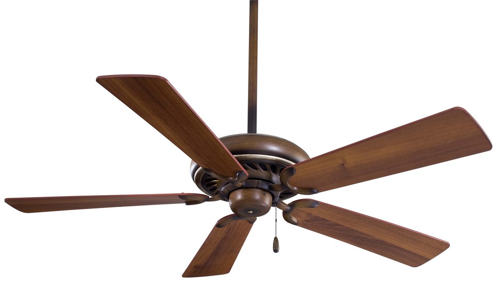 Minka Aire Fans-F568-BCW-Supra - Ceiling Fan in Transitional Style - 13 inches tall by 52 inches wide Belcaro Walnut Dark Walnut White Finish with White Blade Finish