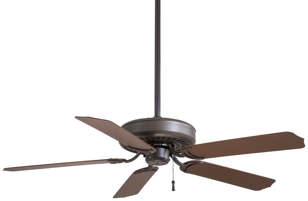 Minka Aire Fans-F571-ORB-Sundance - Outdoor Ceiling Fan in Traditional Style - 12 inches tall by 52 inches wide   Oil Rubbed Bronze Finish with Dark Oak Blade Finish