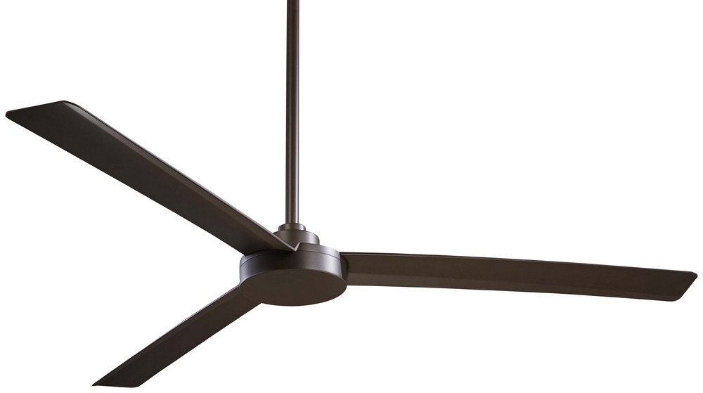 Minka Aire Fans-F624-ORB-Roto XL - Ceiling Fan in Contemporary Style - 10.25 inches tall by 62 inches wide Oil Rubbed Bronze Oil Rubbed Bronze Flat White Finish with Flat White Blade Finish