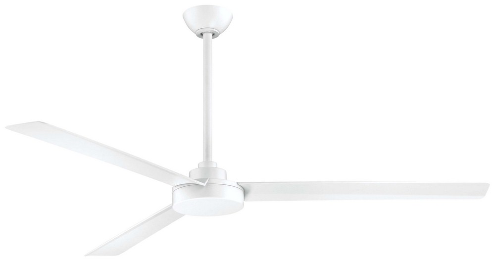 Minka Aire Fans-F624-WHF-Roto XL - Ceiling Fan in Contemporary Style - 10.25 inches tall by 62 inches wide Flat White Flat White Flat White Finish with Flat White Blade Finish